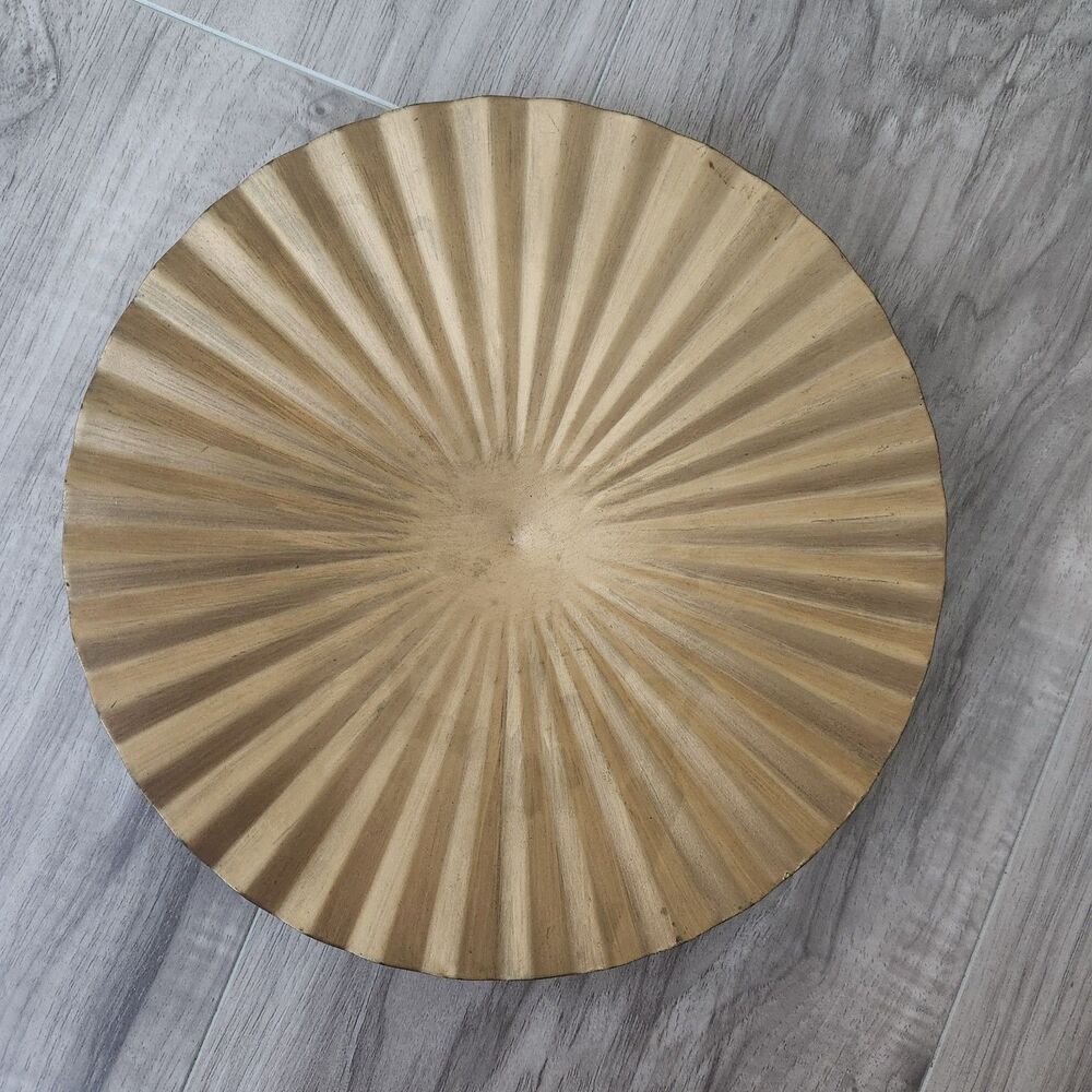 Gold Metal Sunburst Wall Decor Set Mid Century Modern Farmhouse Hanging Art - Picture 2 of 7